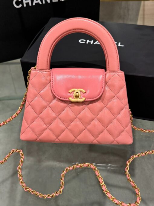 Chanel Bag Kelly 23K Pink Super Soft Leather 19x13x7cm