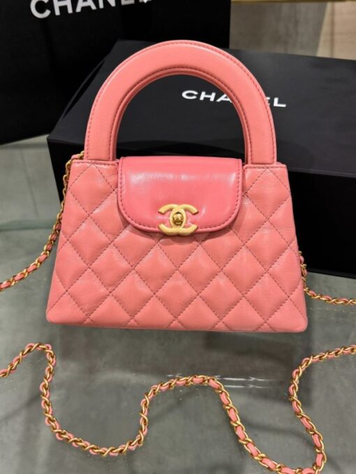 Chanel Bag Kelly 23K Pink Super Soft Leather 19x13x7cm - Image 2