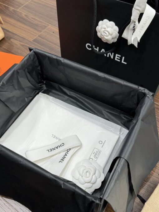Chanel Classic Women’s Handbag Black Silver Lock Super Quality 25cm - Image 8