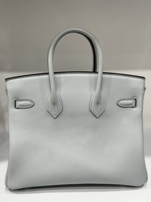 Hermes Birkin PHW Togo Women’s Handbag Gray Silver Lock Super Quality 25cm - Image 4