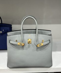 Alternative view of Hermes Birkin PHW Togo Replica Women’s Handbag Gray Gold Lock 25cm