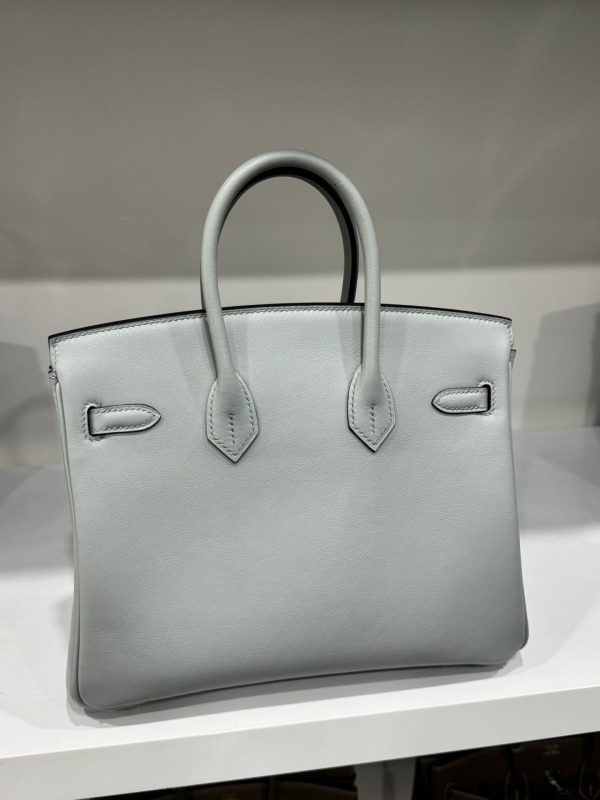 Hermes Birkin PHW Togo Replica Women’s Handbag Gray Gold Lock 25cm - Image 3