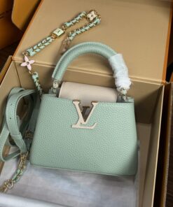 Alternative view of Louis Vuitton LV Capucines Mini Like Auth Women’s Handbag Green 21x14x8cm