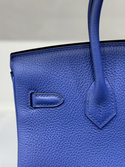 Hermes Birkin PHW Togo Women’s Handbag Dark Blue Gold Lock Super Quality 25cm - Image 7