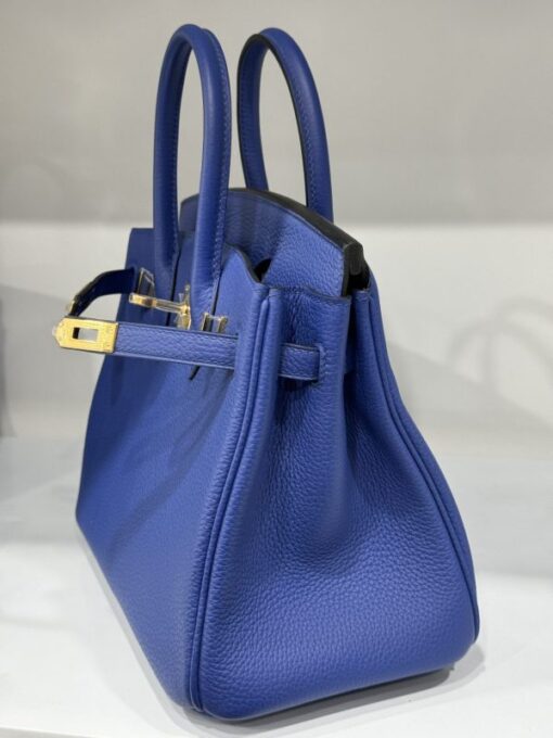 Hermes Birkin PHW Togo Women’s Handbag Dark Blue Gold Lock Super Quality 25cm - Image 3