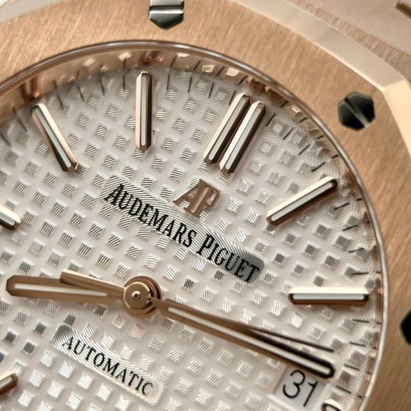 Audemars Piguet Fake Watch Royal Oak 15450 White Gold IP Factory 37mm - Image 8