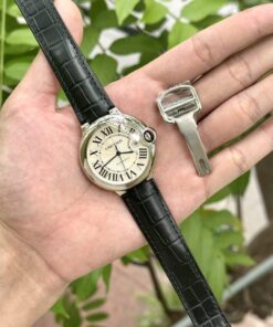 Cartier Replica Watch Ballon Bleu Leather Strap AF Factory 42mm