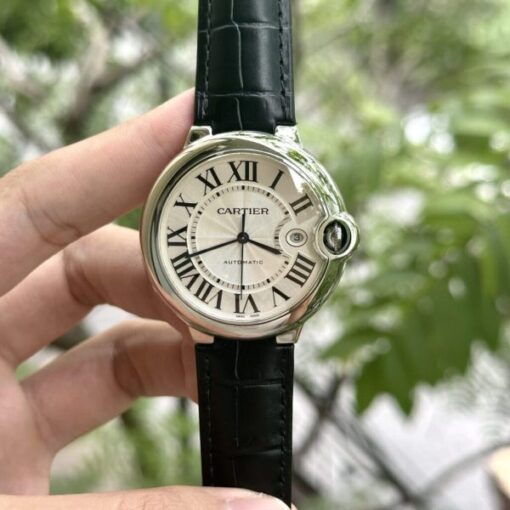 Cartier Replica Watch Ballon Bleu Leather Strap AF Factory 42mm - Image 4