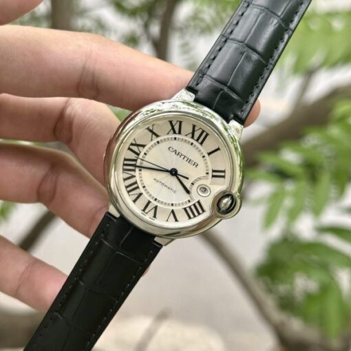 Cartier Replica Watch Ballon Bleu Leather Strap AF Factory 42mm - Image 5