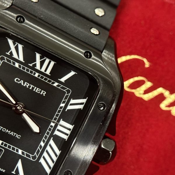 Cartier Replica Watch Santos WSSA0039 Black Rubber Strap BV Factory 39.8mm - Image 3