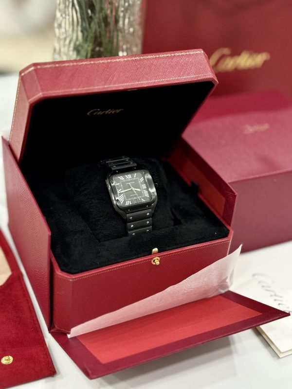 Cartier Replica Watch Santos WSSA0039 Black Rubber Strap BV Factory 39.8mm - Image 5