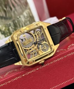 Cartier Replica Watch Santos WHSA0031 Quartz Leather Strap 31x43mm