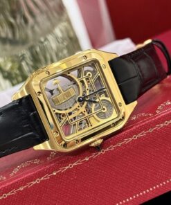 Alternative view of Cartier Replica Watch Santos WHSA0031 Quartz Leather Strap 31x43mm