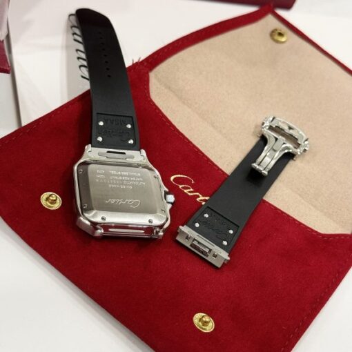 Cartier Replica Watches Santos WSSA0061 Green Dial Rubber Strap BV Factory 39.8mm - Image 8