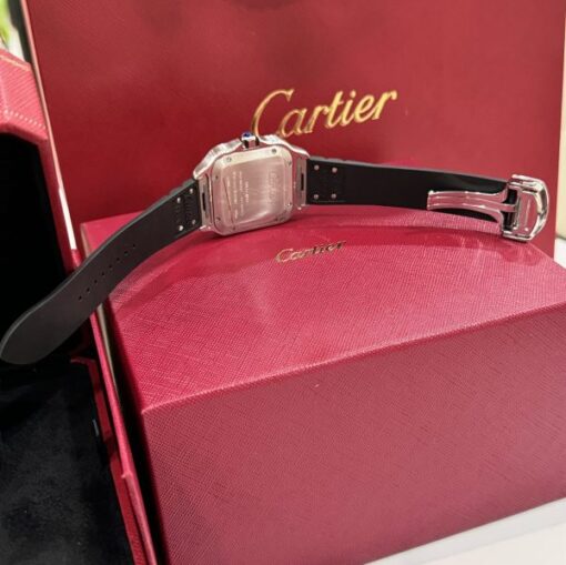 Cartier Replica Watches Santos Black Dial Roman Numeral Pile BV Factory 39.8mm - Image 10