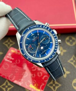 Omega Replica Watch Speedmaster Co-Axial Moonphase Blue Dial 44mm