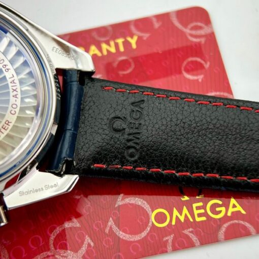 Omega Replica Watch Speedmaster Co-Axial Moonphase Blue Dial 44mm - Image 9