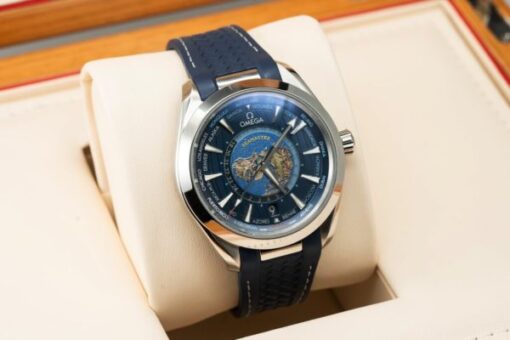 Omega Best Replica Watch Seamaster Aqua Terra Blue Dial Rubber Strap 43mm - Image 2