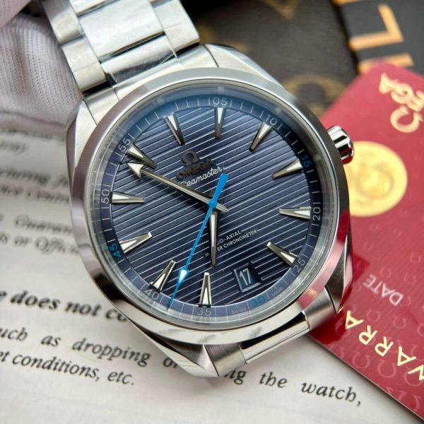 Omega Replica Watches Seamaster Aqua Terra Blue Dial VS Factory 41mm - Image 3