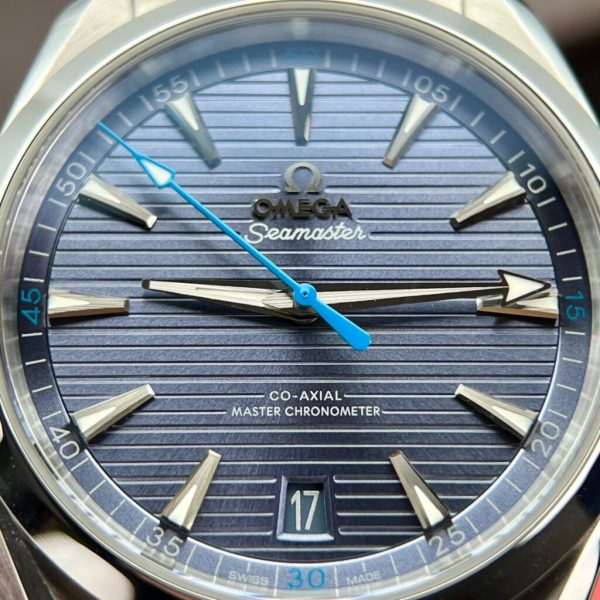 Omega Replica Watches Seamaster Aqua Terra Blue Dial VS Factory 41mm - Image 4