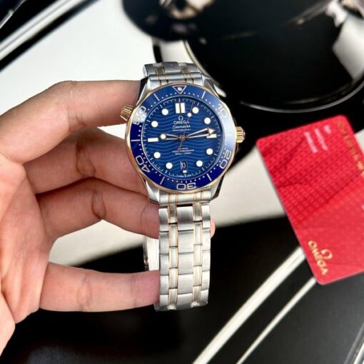 Omega Replica Watch Seamaster Demi Rose Gold Dial Blue VS Factory 42mm - Image 3