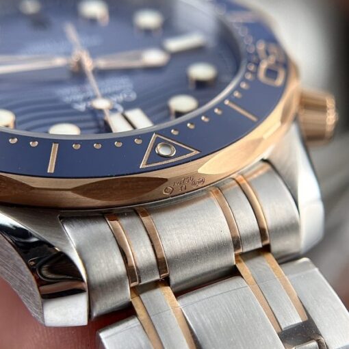 Omega Replica Watch Seamaster Demi Rose Gold Dial Blue VS Factory 42mm - Image 5