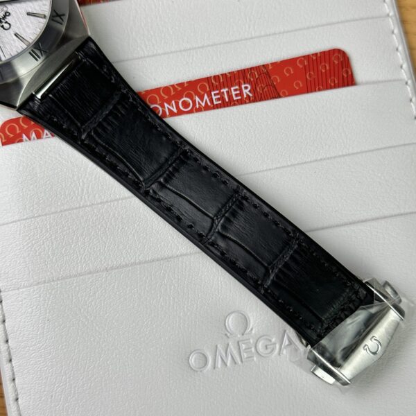 Omega Replica Watch Constellation White Dial Leather Strap 41mm - Image 5