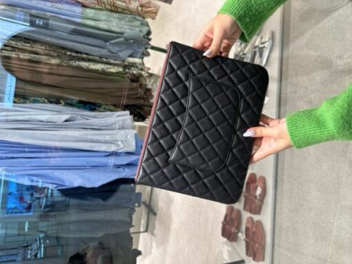 Chanel Women’s Handbag Black Super Quality 28cm - Image 3