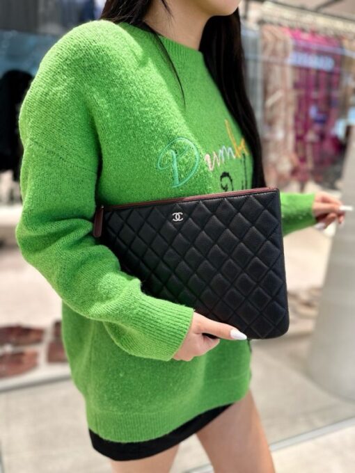 Chanel Women’s Handbag Black Super Quality 28cm - Image 5