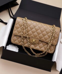 Chanel Classic Replica Handbag 11 Women’s Brown Calfskin 25cm