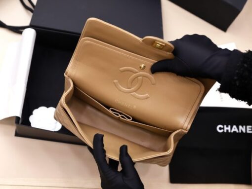 Chanel Classic Replica Handbag 11 Women’s Brown Calfskin 25cm - Image 8