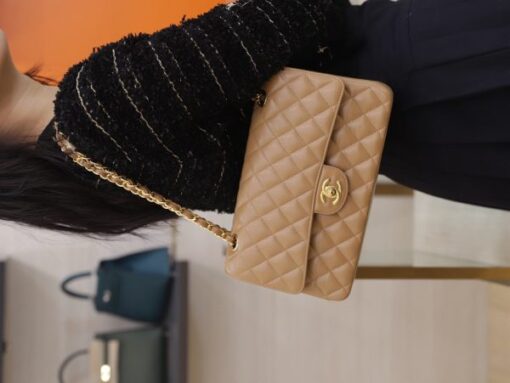 Chanel Classic Replica Handbag 11 Women’s Brown Calfskin 25cm - Image 7