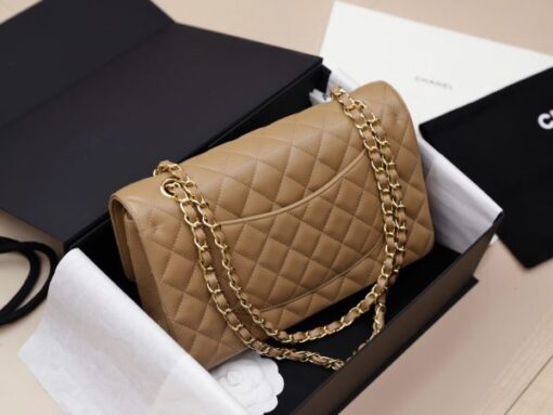 Chanel Classic Replica Handbag 11 Women’s Brown Calfskin 25cm - Image 4