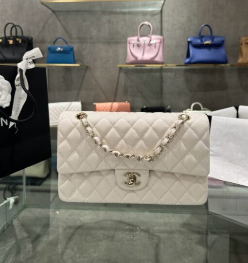 Chanel Classic Replica Handbag 11 Women White Calfskin 25cm - Image 2
