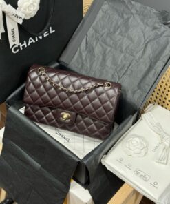 Alternative view of Chanel Classic Replica High Quality Grain Leather Handbag Gold Lock 25cm