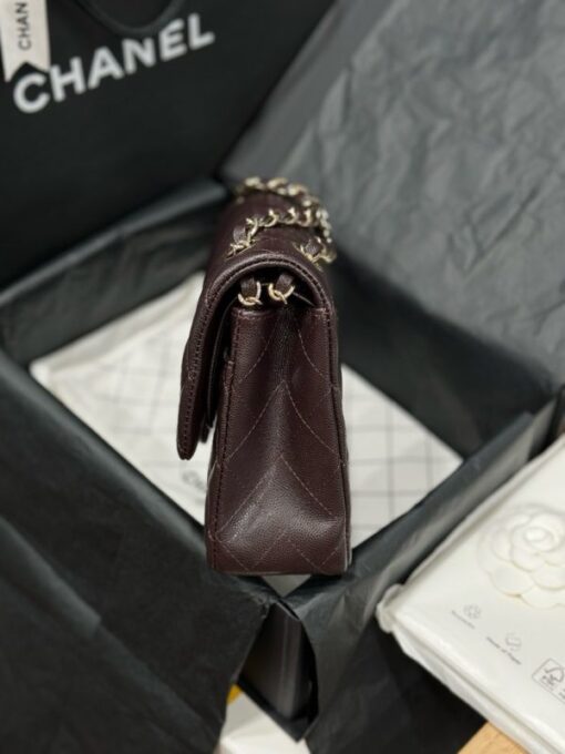 Chanel Classic Replica High Quality Grain Leather Handbag Gold Lock 25cm - Image 6