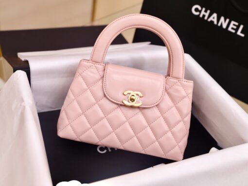 Chanel Kelly Handbag for Women Light Pink Like Auth 19x13x7cm