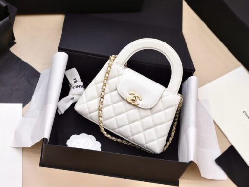 Chanel Kelly Replica 11 Women’s Handbag White Gold Lock 19x13x7cm - Image 3