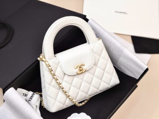 Chanel Kelly Replica 11 Women’s Handbag White Gold Lock 19x13x7cm - Image 4