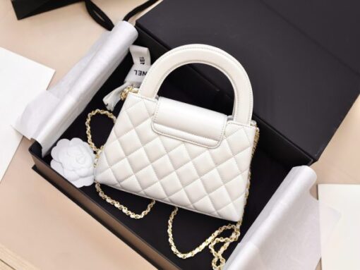Chanel Kelly Replica 11 Women’s Handbag White Gold Lock 19x13x7cm - Image 5
