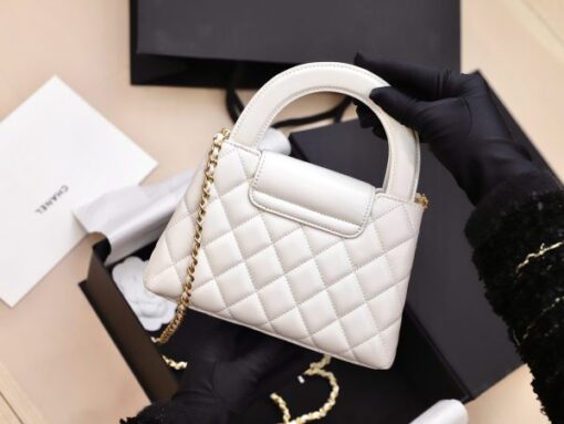 Chanel Kelly Replica 11 Women’s Handbag White Gold Lock 19x13x7cm - Image 6