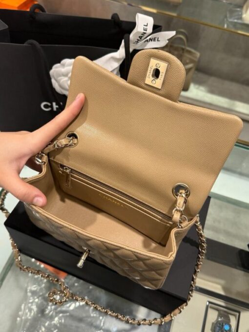 Chanel Replica Handbag 11 Women’s Brown Calfskin 20cm - Image 7