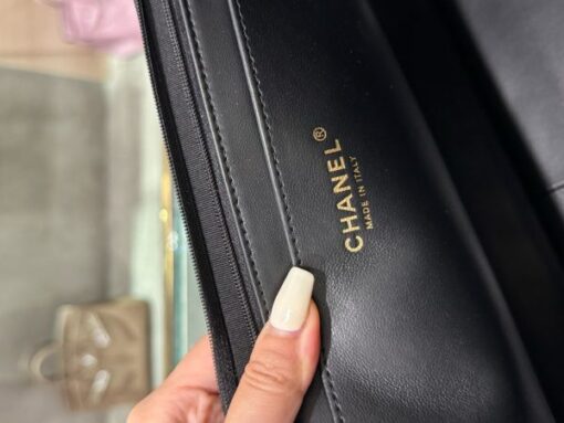 Chanel Replica 11 Women’s Handbag Black Gold Lock 40x26x12cm - Image 6