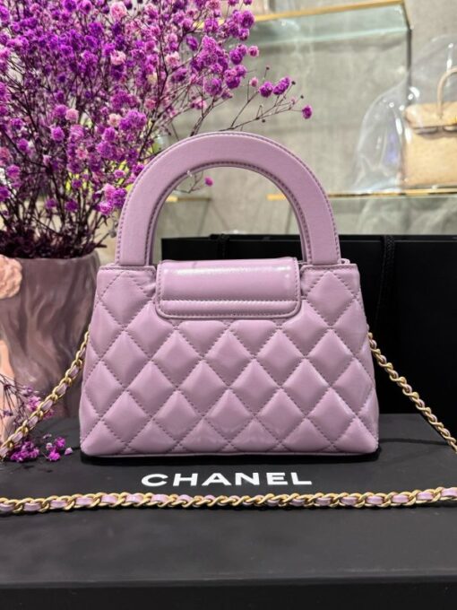 Chanel Kelly Women’s Purple Chain Strap Handbag 19x13x7cm - Image 5