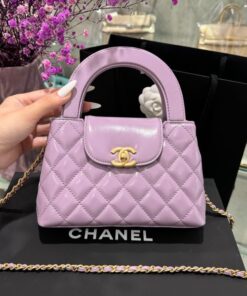 Alternative view of Chanel Kelly Women’s Purple Chain Strap Handbag 19x13x7cm