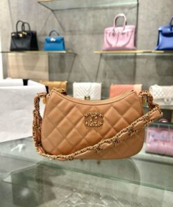 Alternative view of Chanel 23K Hobo Handbag for Women Like Auth Brown 20.5x12x4.5cm