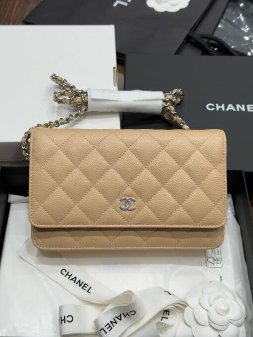 Chanel Woc Entrupy Beige Silver Lock Super Bag 19cm - Image 3
