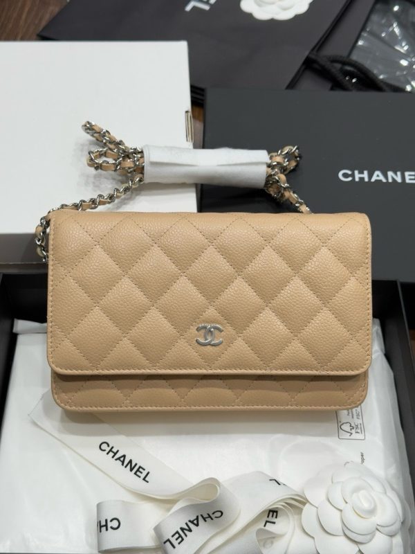 Chanel Woc Entrupy Beige Silver Lock Super Bag 19cm - Image 3