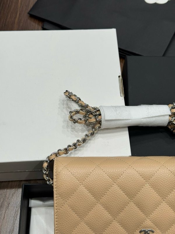 Chanel Woc Entrupy Beige Silver Lock Super Bag 19cm - Image 7