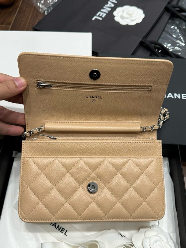 Chanel Woc Entrupy Beige Silver Lock Super Bag 19cm - Image 5